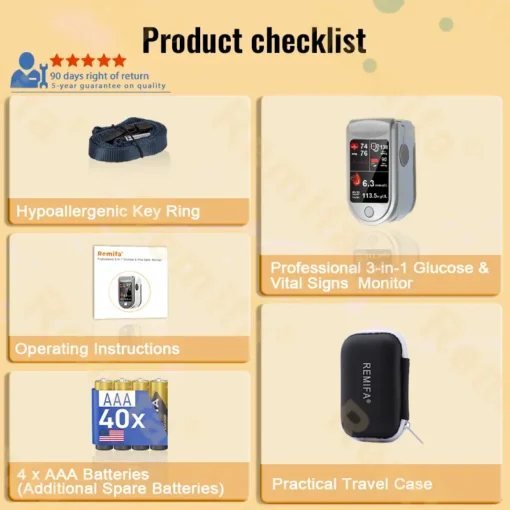 𝐑𝐞𝐦𝐢𝐟𝐚® 𝐏𝐫𝐨𝐟𝐞𝐬𝐬𝐢𝐨𝐧𝐚𝐥 𝟑𝐢𝐧𝟏 𝐆𝐥𝐮𝐜𝐨𝐬𝐞 & 𝐕𝐢𝐭𝐚𝐥 𝐒𝐢𝐠𝐧𝐬 𝐌𝐨𝐧𝐢𝐭𝐨𝐫